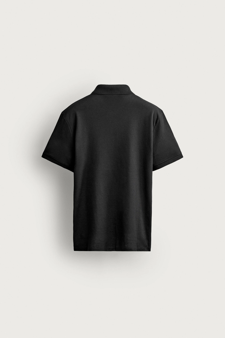 Поло regular fit из хлопка пима