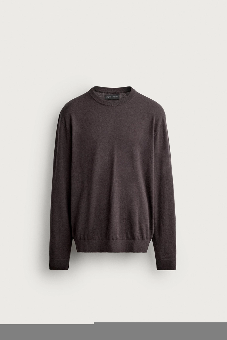 Джемпер regular fit из хлопка и кашемира