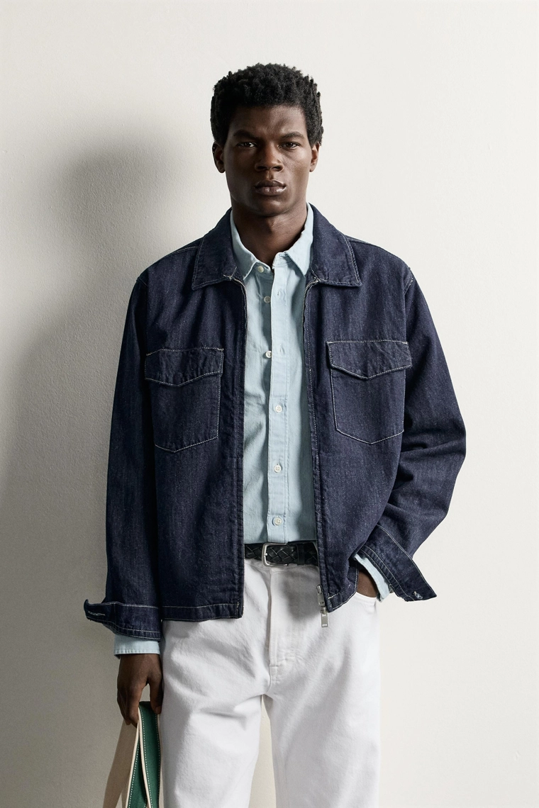 Рубашка на молнии regular fit