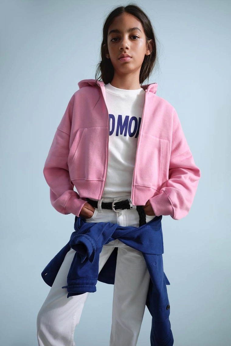 Толстовка с вышивкой на молнии 0fr. paris x zara