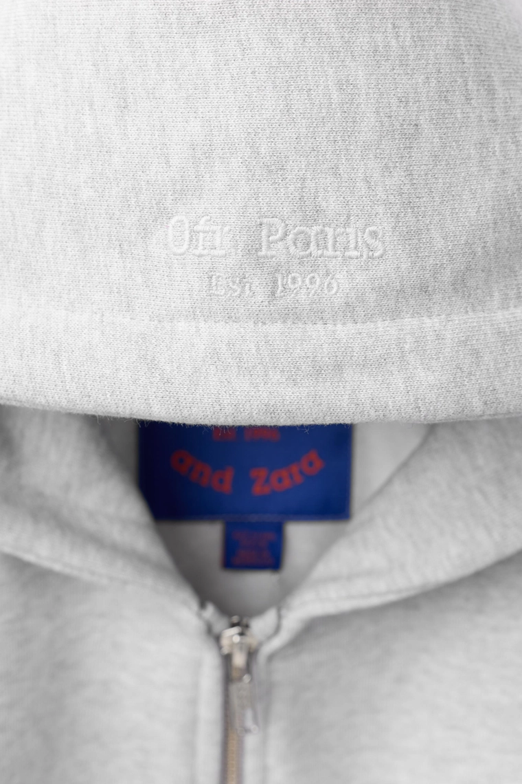 Толстовка на молнии с вышивкой 0fr. paris x zara