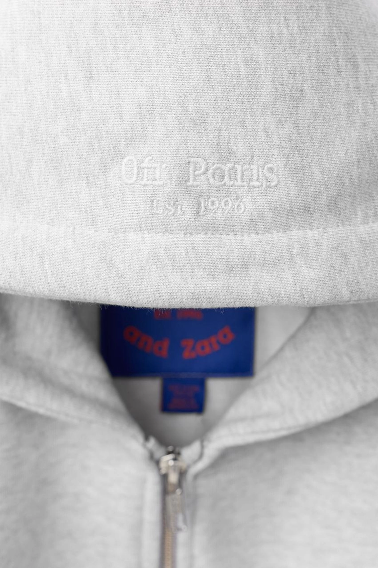 Толстовка на молнии с вышивкой 0fr. paris x zara