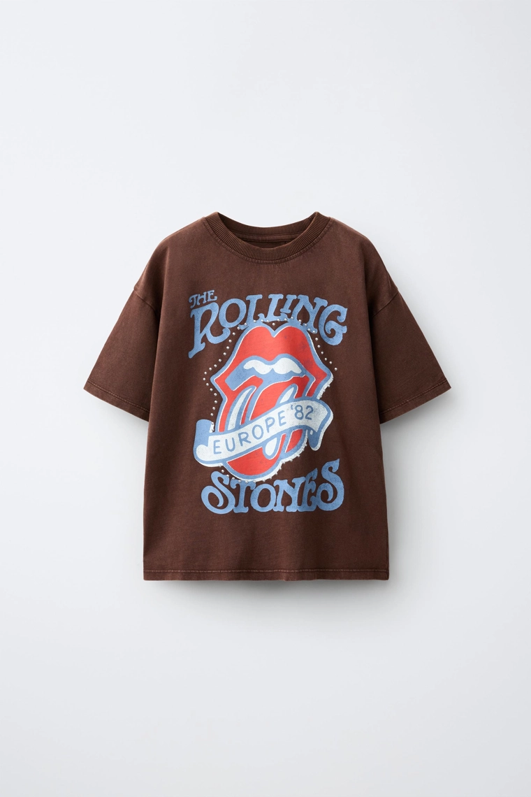 Футболка с принтом rolling stones