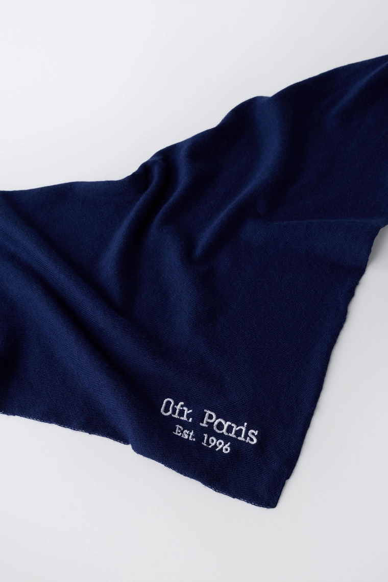 Вышитый текстовой шарф 0fr. paris x zara
