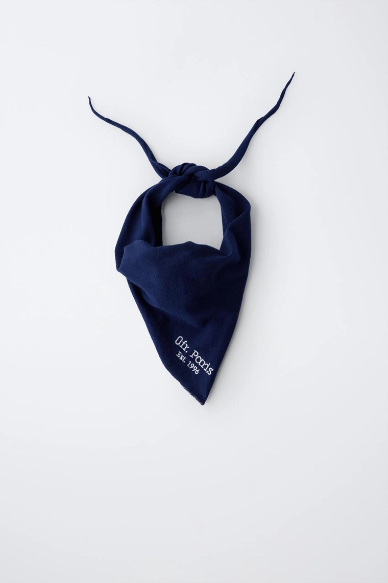 Вышитый текстовой шарф 0fr. paris x zara