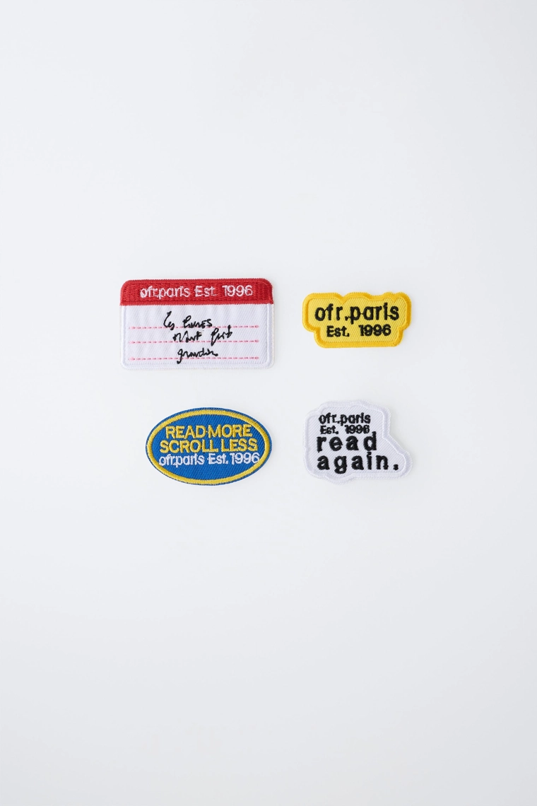Набор из четырёх нашивок 0fr. paris x zara