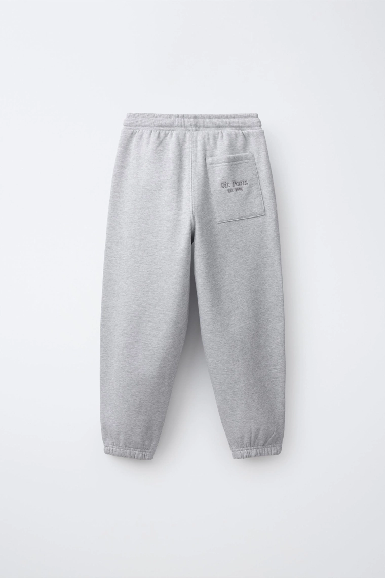 Спортивные брюки с вышитым текстом 0fr. paris x zara