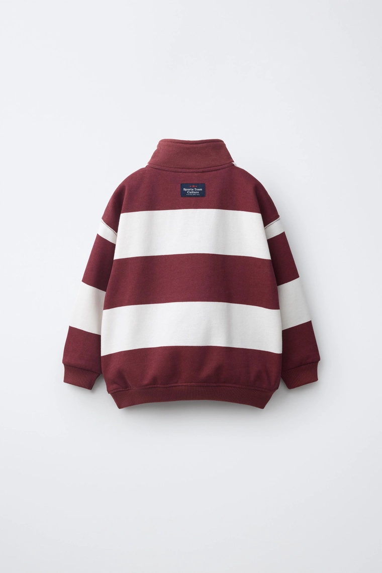 Свободный свитшот в полоску в стиле varsity