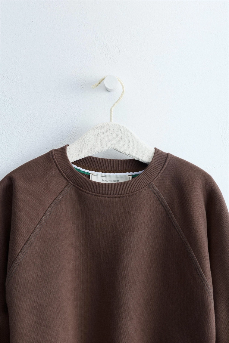 Толстовка zara timeless коричневая