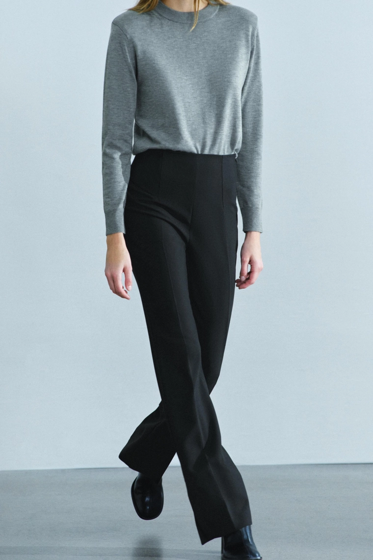 Клёшевые брюки с разрезами Zara «ZW»