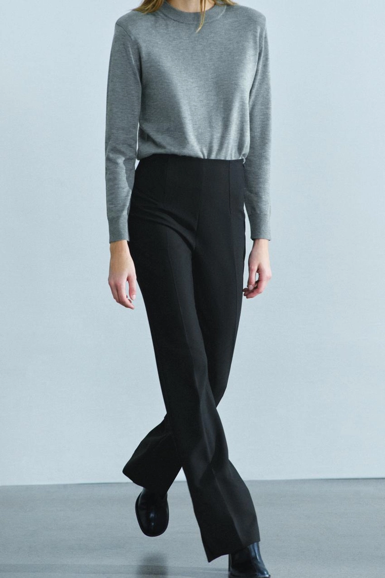 Клёшевые брюки с разрезами Zara «ZW»