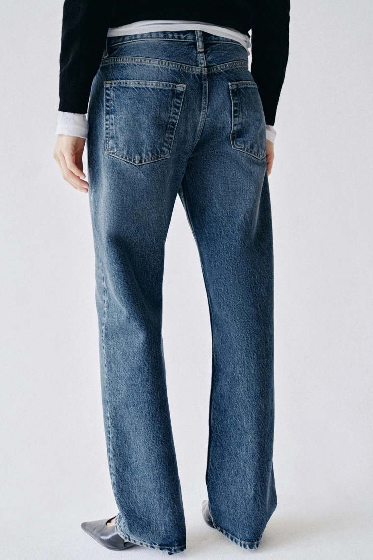 Джинсы прямого кроя средней посадки Zara «ZW»