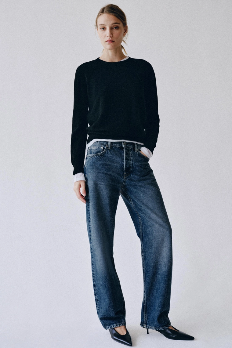 Джинсы прямого кроя средней посадки Zara «ZW»
