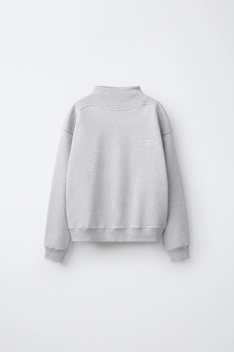 Свитшот 0fr. paris x zara с вышивкой