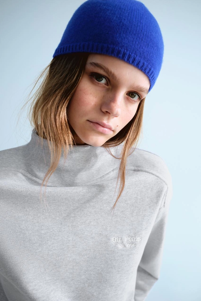 Свитшот 0fr. paris x zara с вышивкой