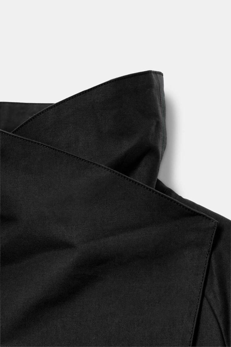 Короткий тренч с высоким воротником Zara «ZW»