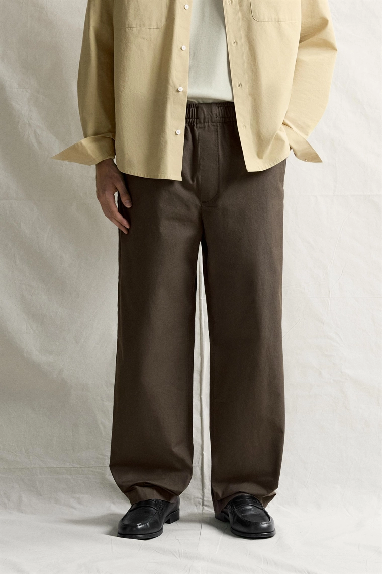 Хлопковые брюки barrel fit