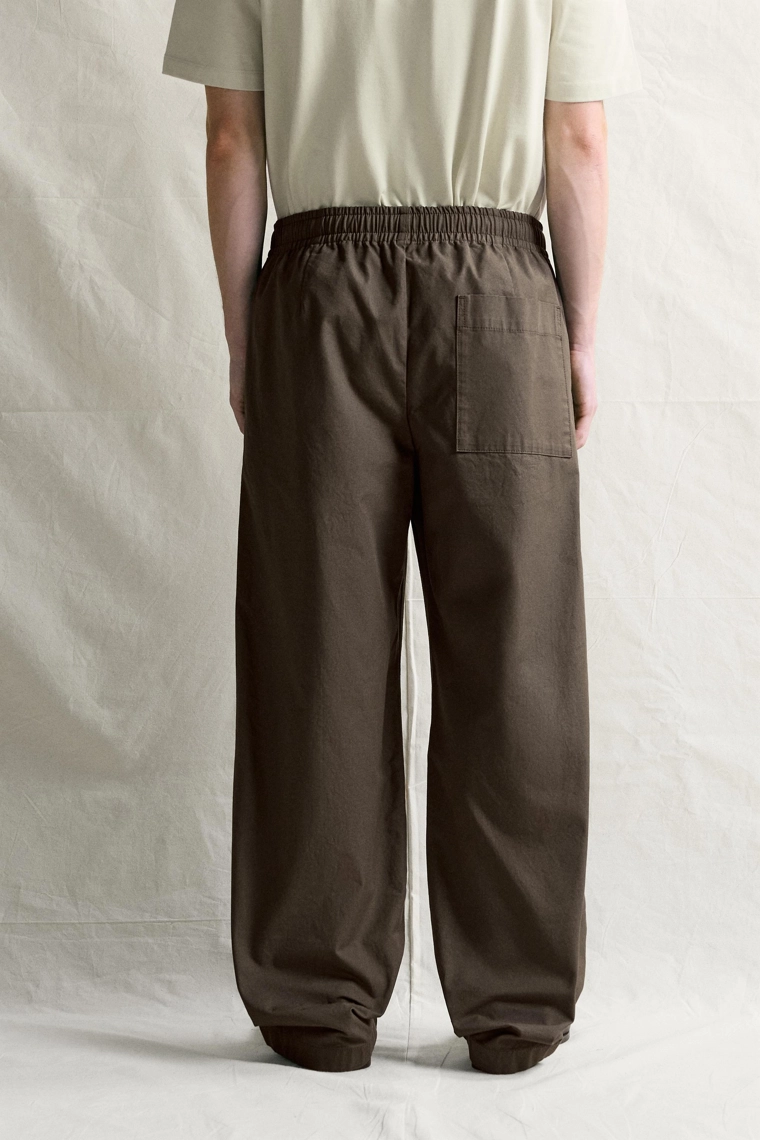 Хлопковые брюки barrel fit