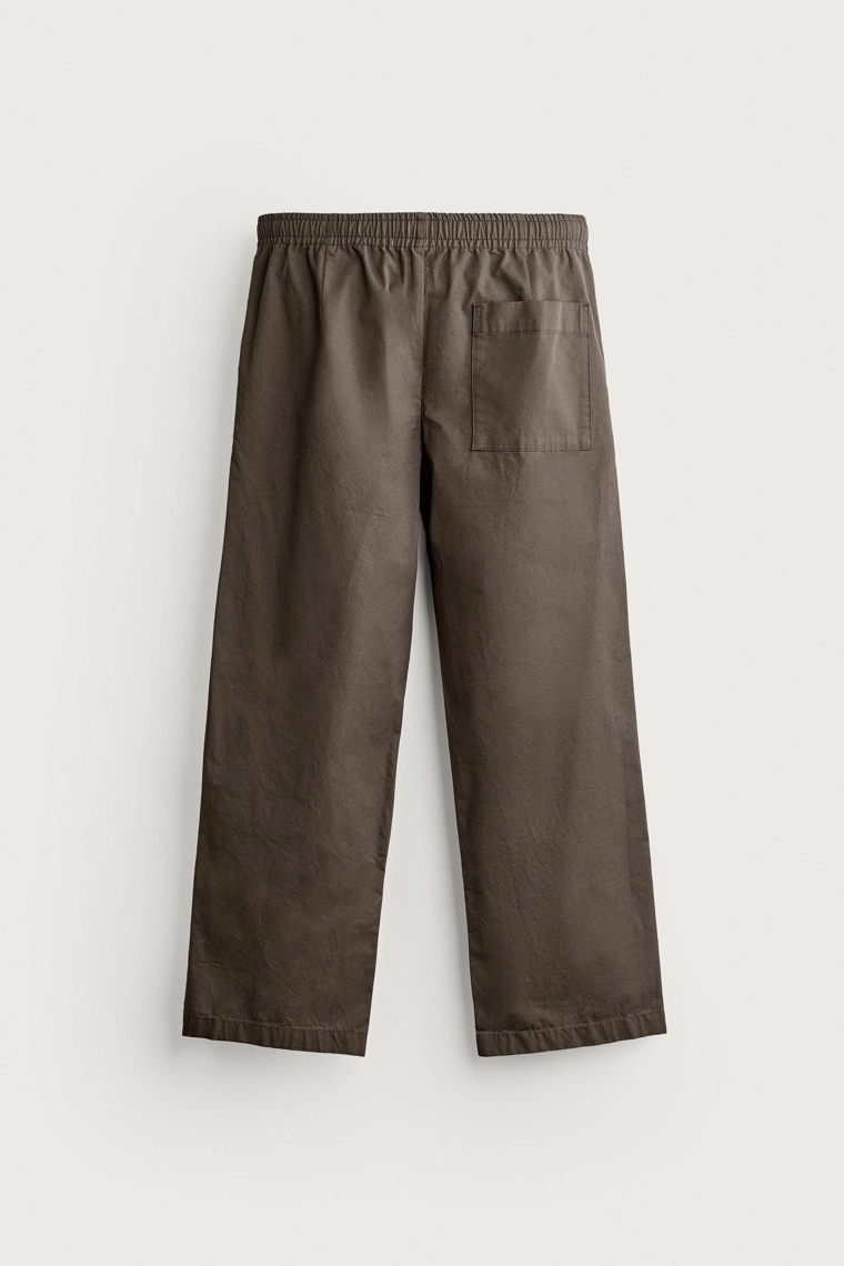 Хлопковые брюки barrel fit
