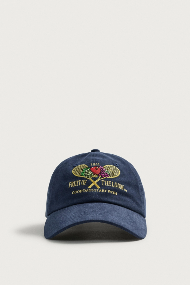 Кепка fruit of the loom™ с вышивкой и эффектом варки
