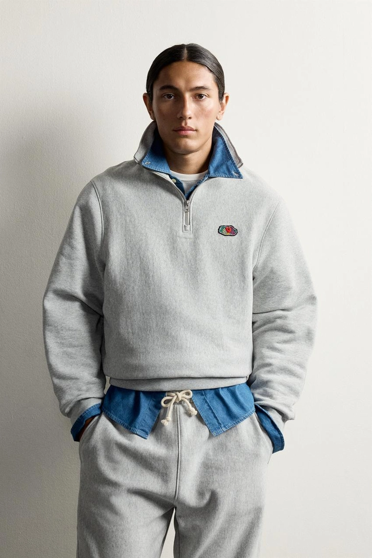 Свитшот fruit of the loom™ с молнией и высоким воротником