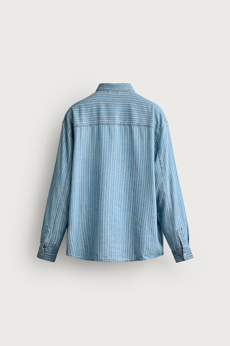 Полосатая джинсовая рубашка fruit of the loom™