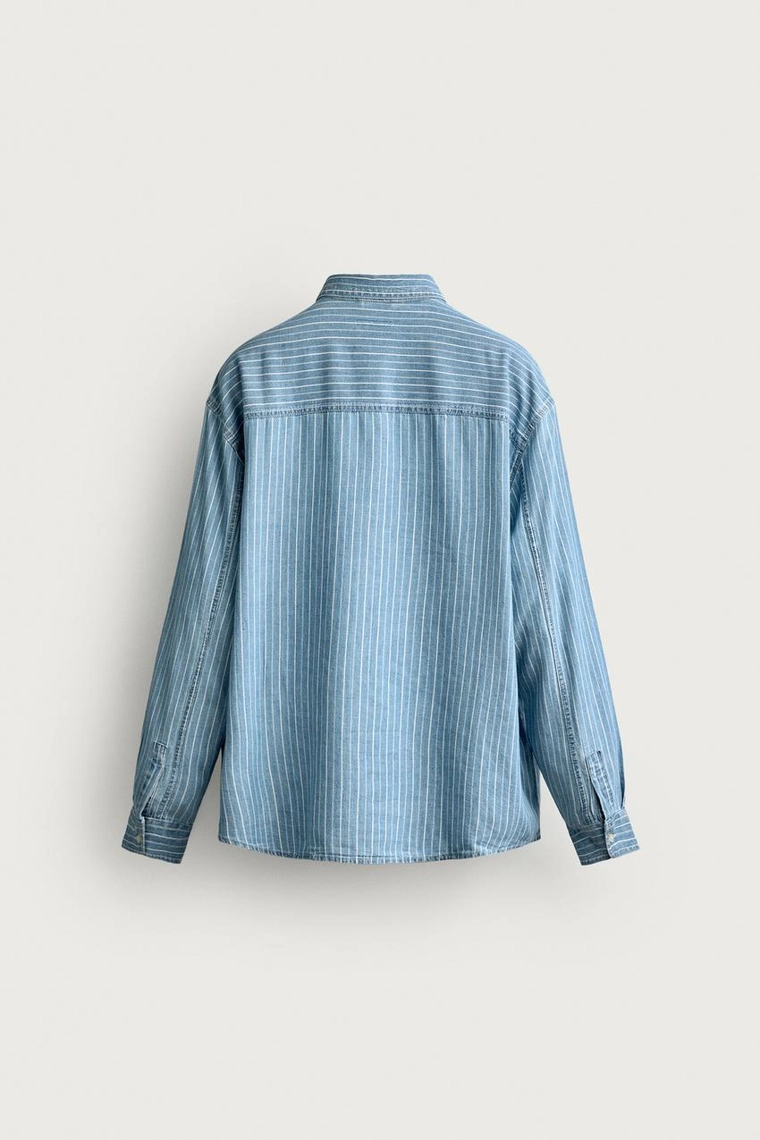 Полосатая джинсовая рубашка fruit of the loom™