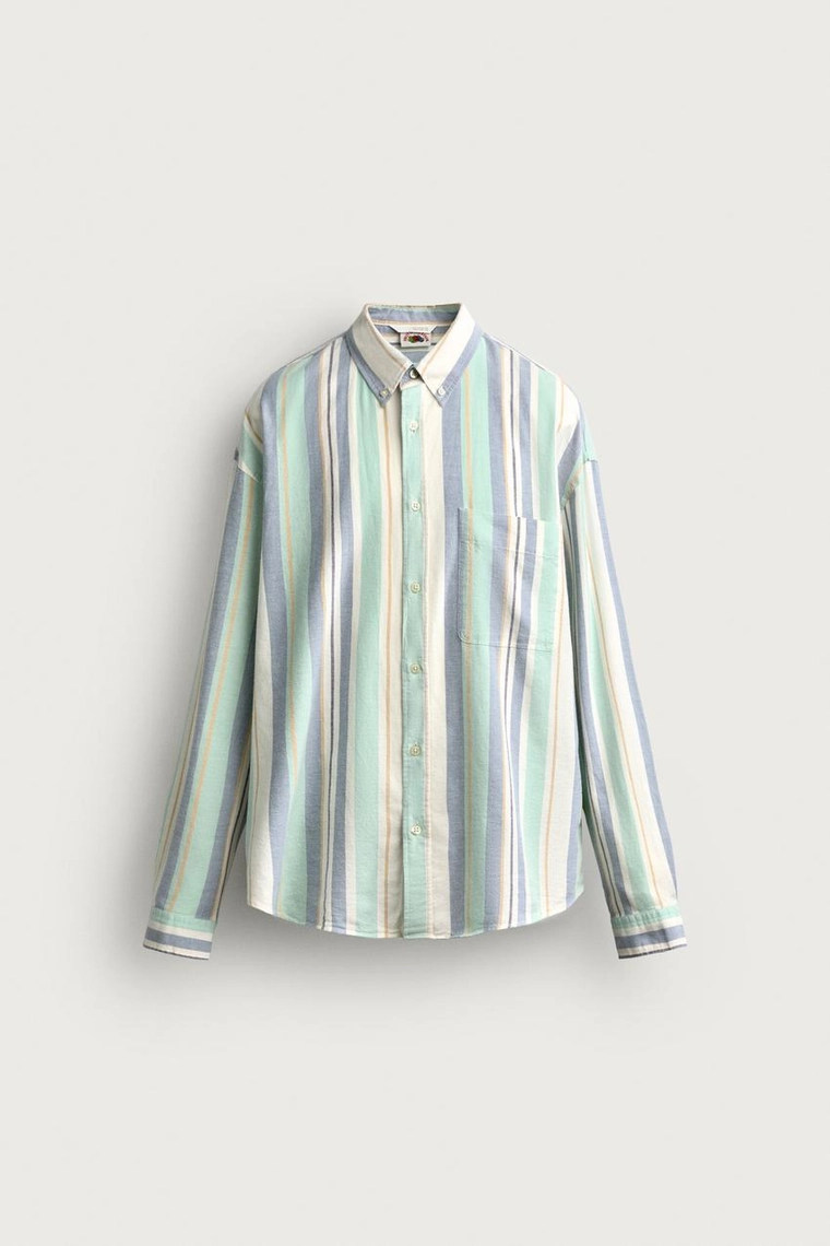 Полосатая оксфордская рубашка fruit of the loom™
