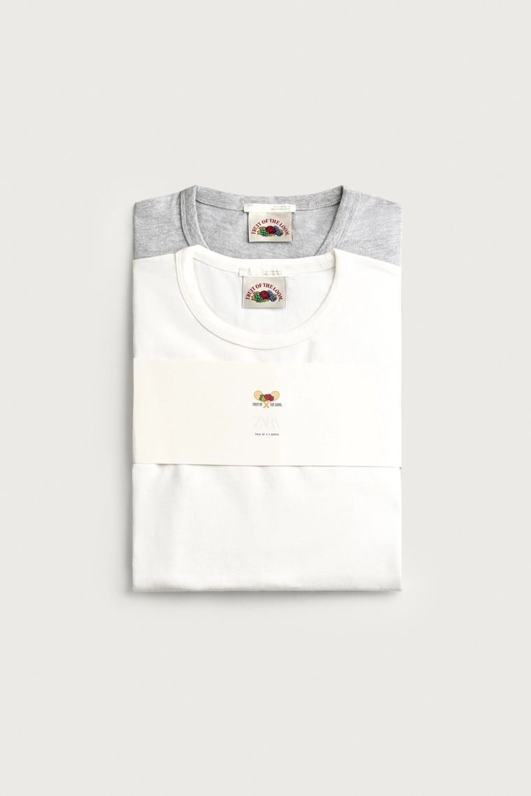Набор из 2 футболок fruit of the loom™ с вышивкой