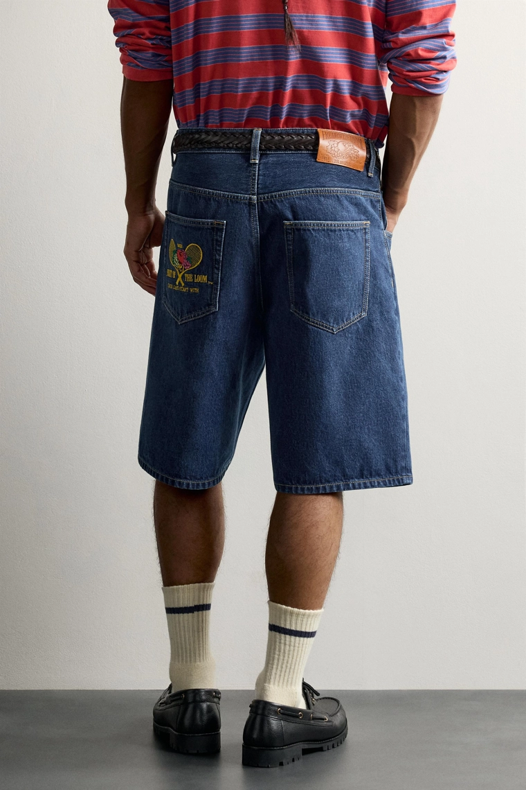 Джинсовые бермуды fruit of the loom™ с нашивкой