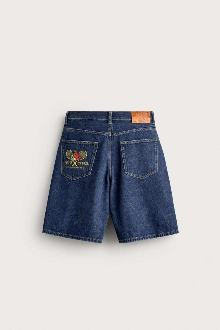 Джинсовые бермуды fruit of the loom™ с нашивкой