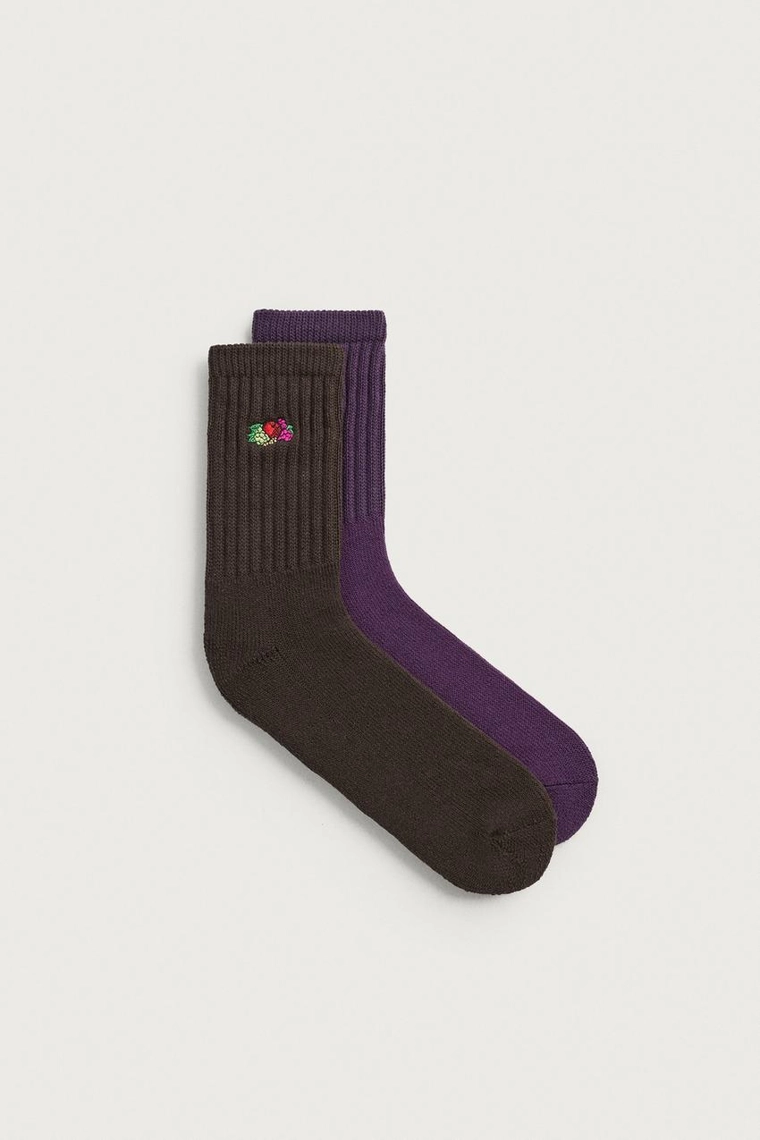 Набор из 2 пар вязаных носков с вышивкой fruit of the loom™