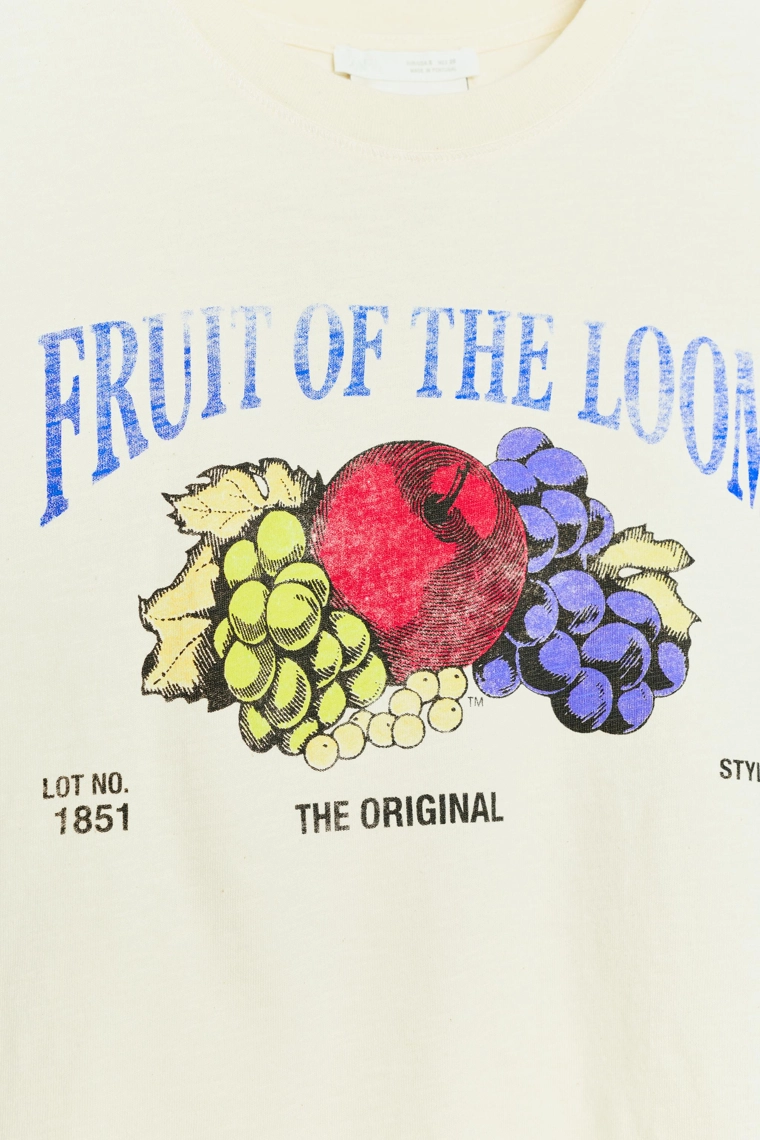 Футболка fruit of the loom™ из хлопка с люрексом