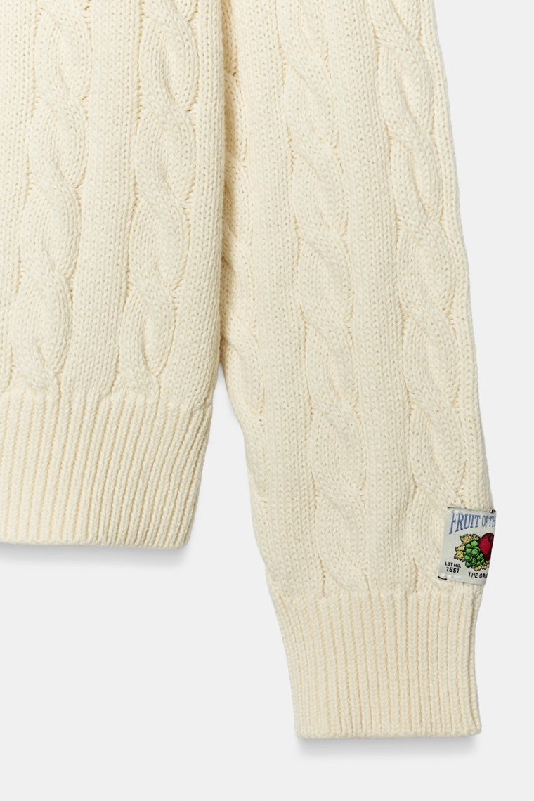 Фактурный джемпер с косами fruit of the loom™