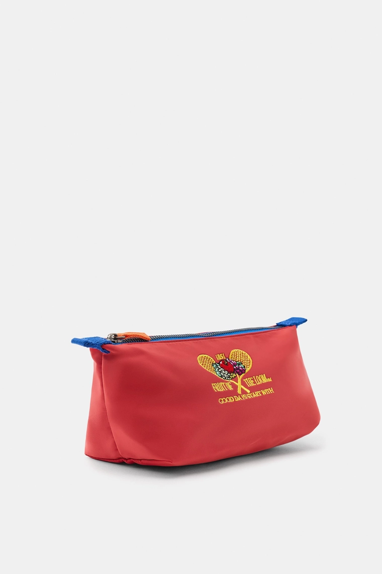 Нейлоновая косметичка fruit of the loom™ с вышивкой