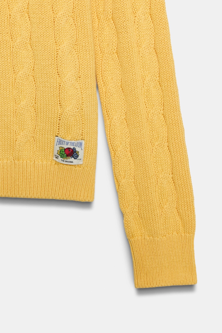 Объёмный джемпер с косами fruit of the loom™