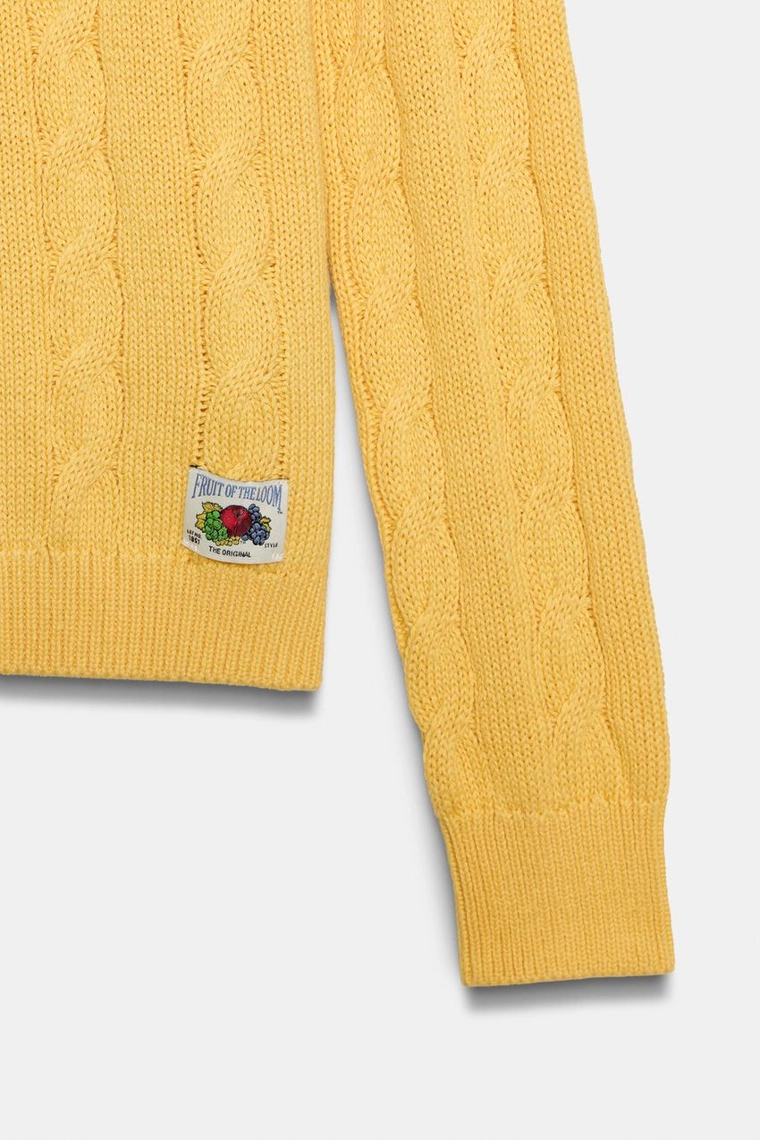 Объёмный джемпер с косами fruit of the loom™