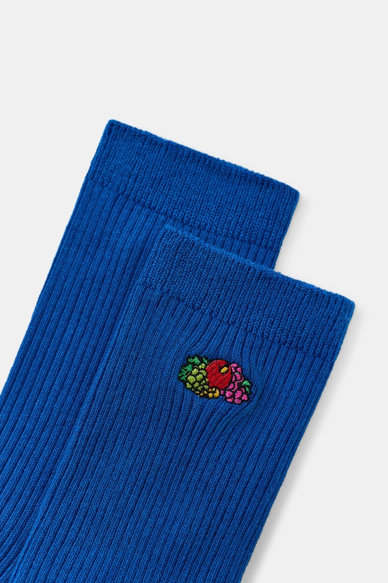 Набор из 2 пар носков fruit of the loom™ — однотонные, в полоску и с вышивкой