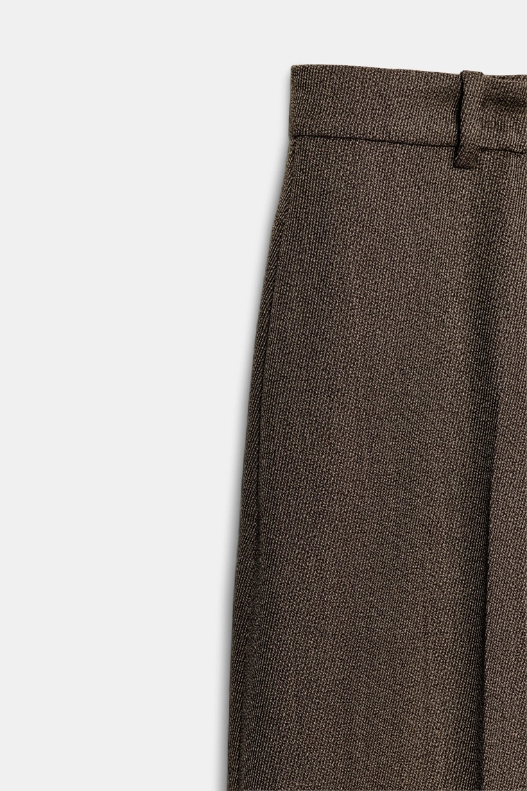 Брюки-баллоны из смеси шерсти zw collection