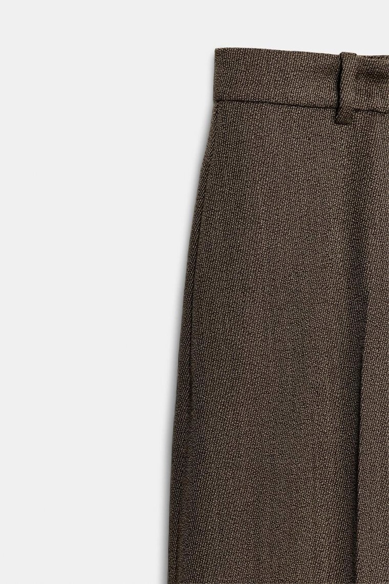 Брюки-баллоны из смеси шерсти Zara «ZW»