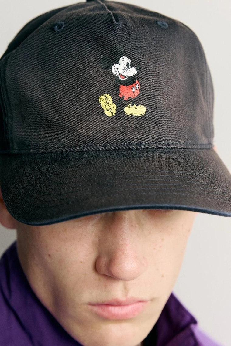 Кепка с эффектом винтаж и принтом микки ©disney