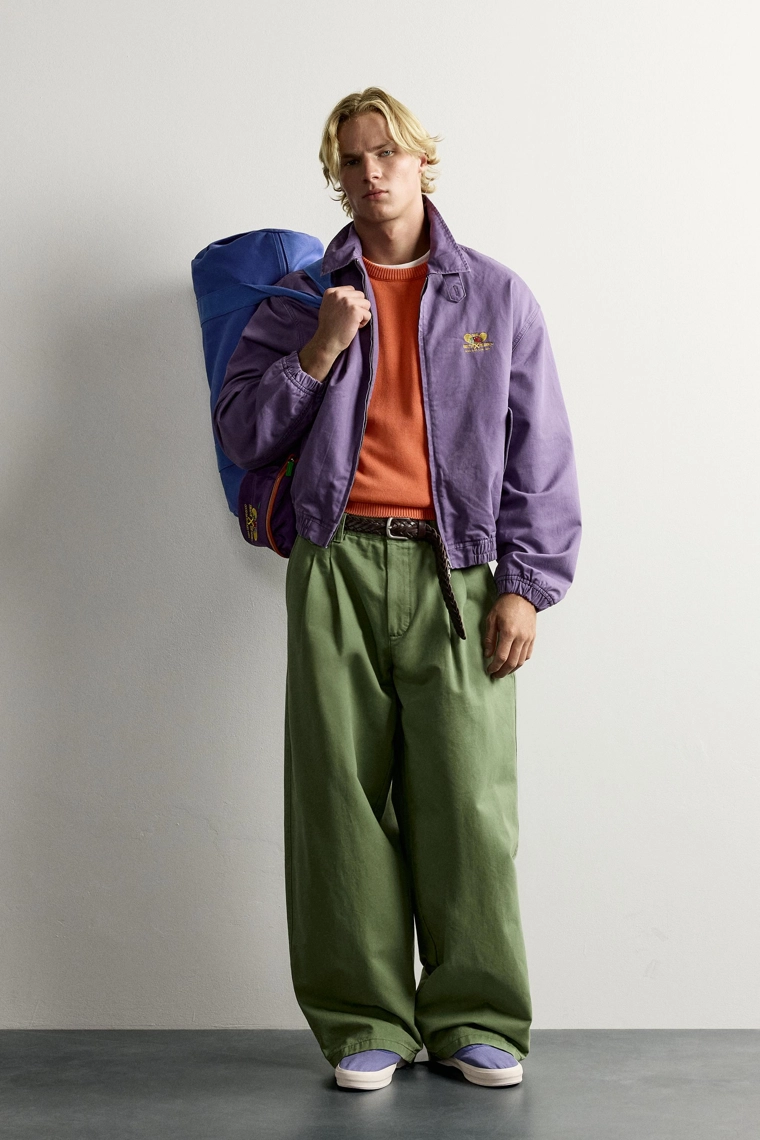 Плиссированные хлопковые чиносы fruit of the loom™