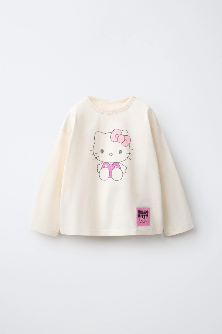Футболка hello kitty © sanrio с блестящим принтом