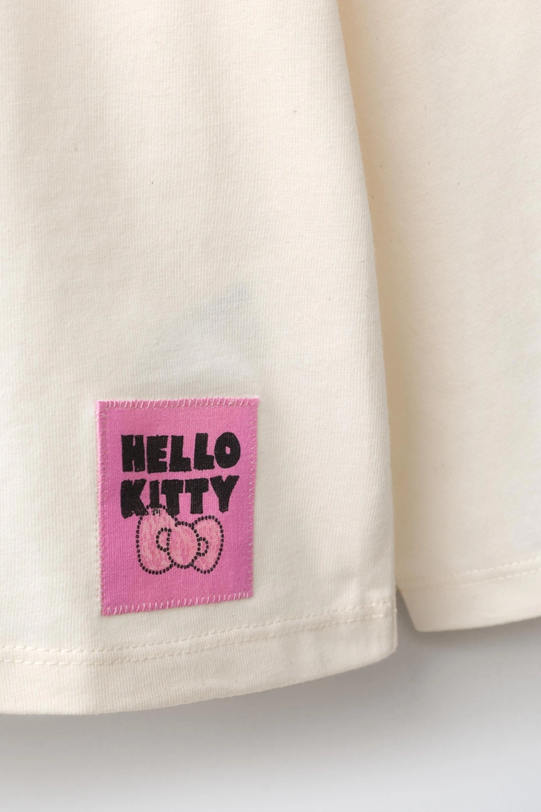 Футболка hello kitty © sanrio с блестящим принтом