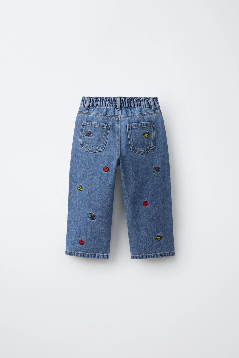 Джинсы прямого кроя fruit of the loom™ с вышивкой