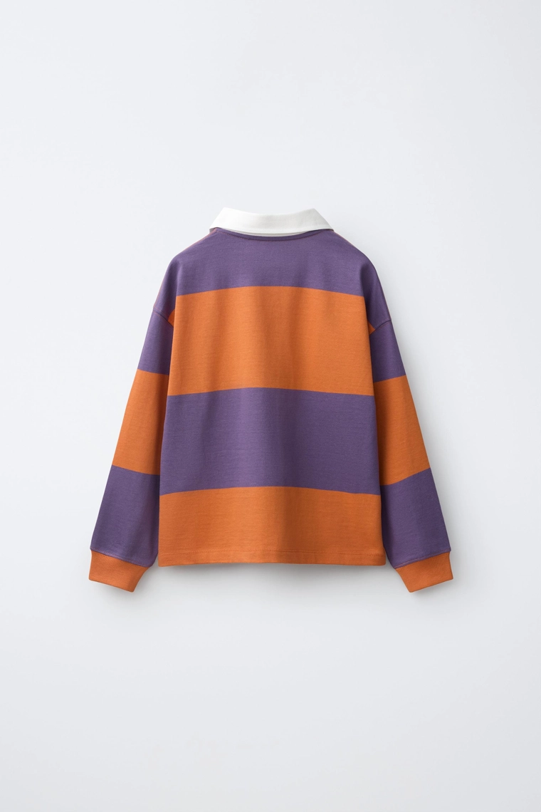 Поло в полоску с вышивкой fruit of the loom™