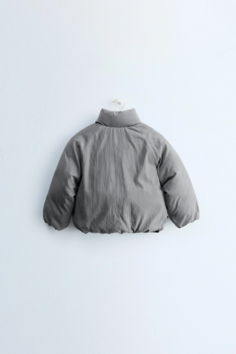 Пуховик zara timeless с застёжкой на петли