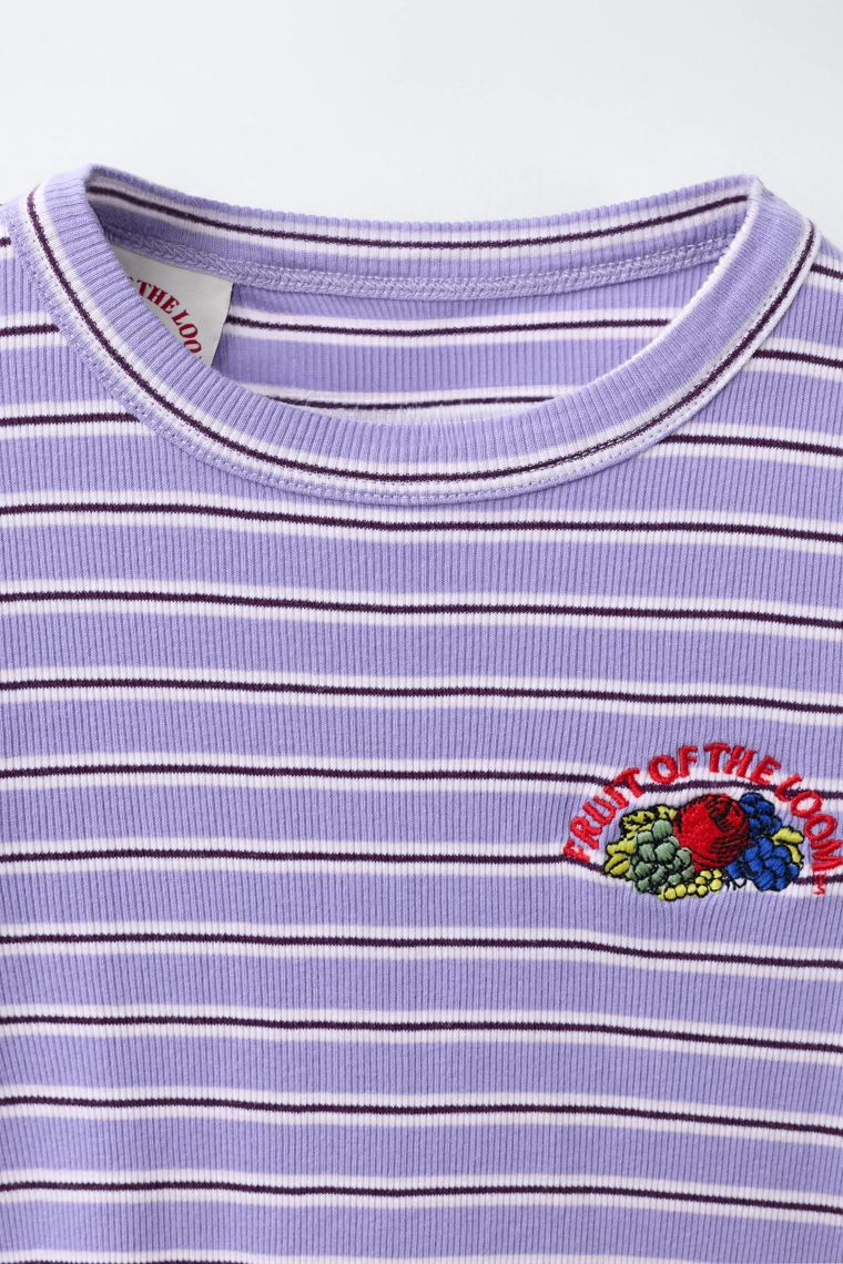 Полосатая футболка fruit of the loom™
