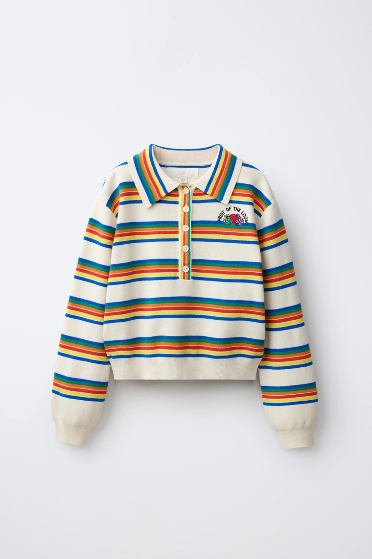 Поло fruit of the loom™ в полоску
