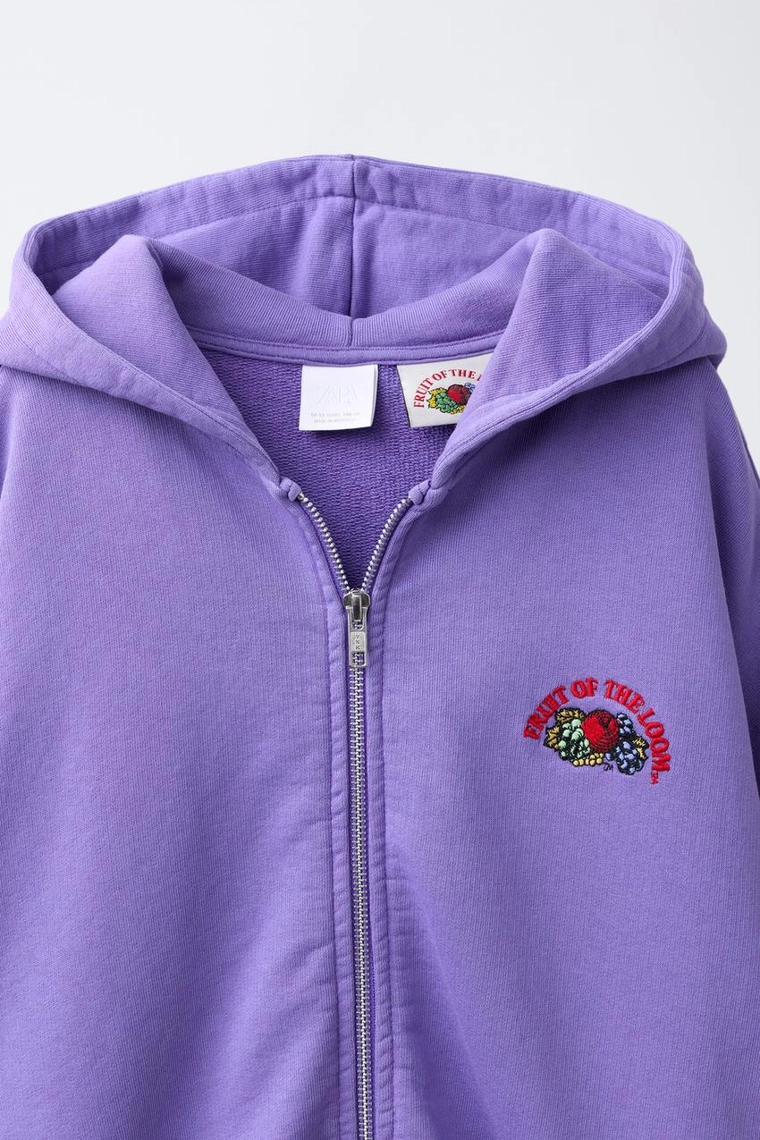 Толстовка с логотипом fruit of the loom™ на молнии